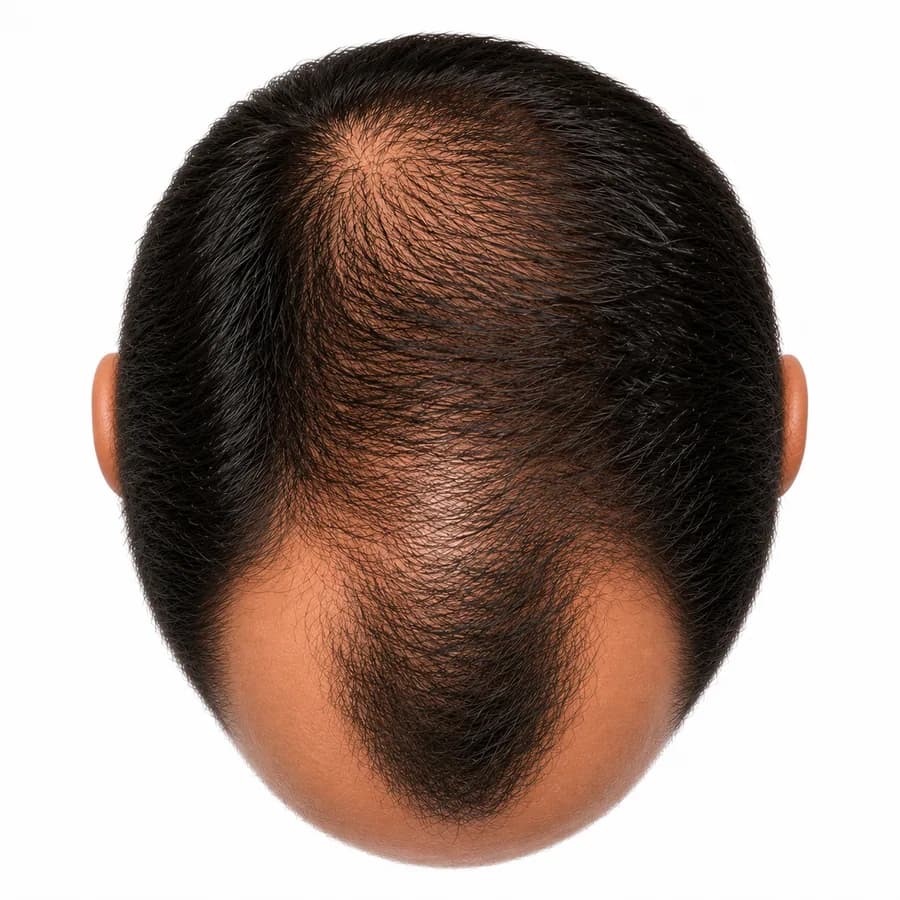 Stage III hair loss