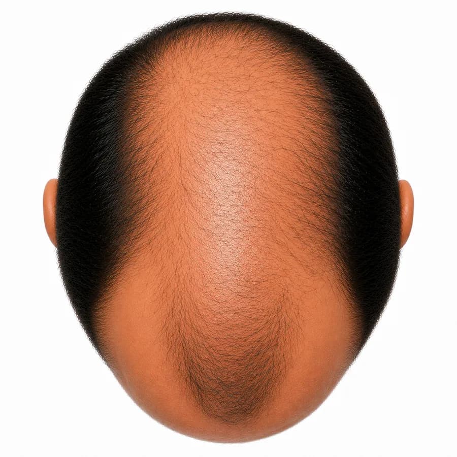 Stage V hair loss